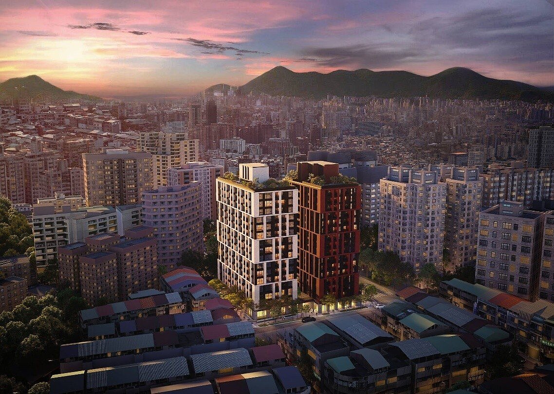 更新後模擬圖,未來實際依都市更新審議核定為準。圖/漢吉建設股份有限公司提供