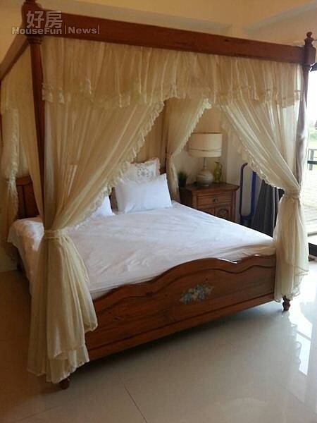 10.浪漫公主風的房間,是郭靜純每次來最愛住的房間。
