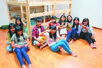 信義國中把閒置空間做偏遠學生的宿舍,昨起有30名遠地學生入住。(圖由信義國中提供)