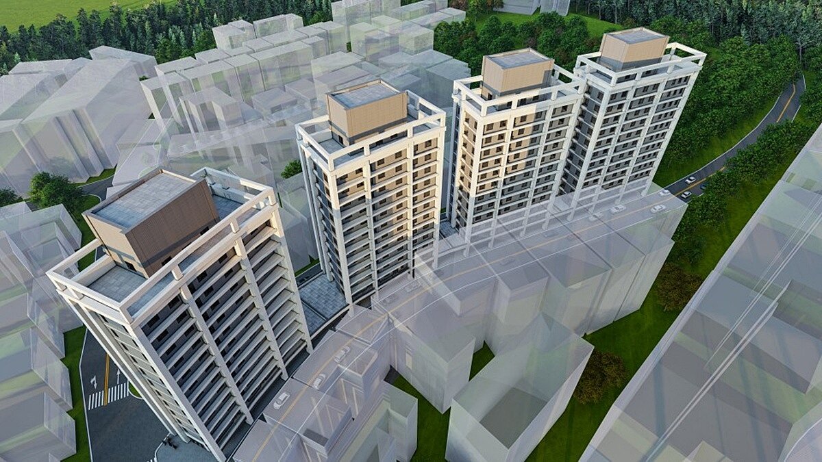 新北危老都更580專案再添2案 重大交通建設加持皆是優質社區 「淡水大義案」基地面積約1,058坪,鄰近台二線及淡海輕軌交通節點,周邊公園、學區林立,生活機能完善。圖/新北住都中心提供