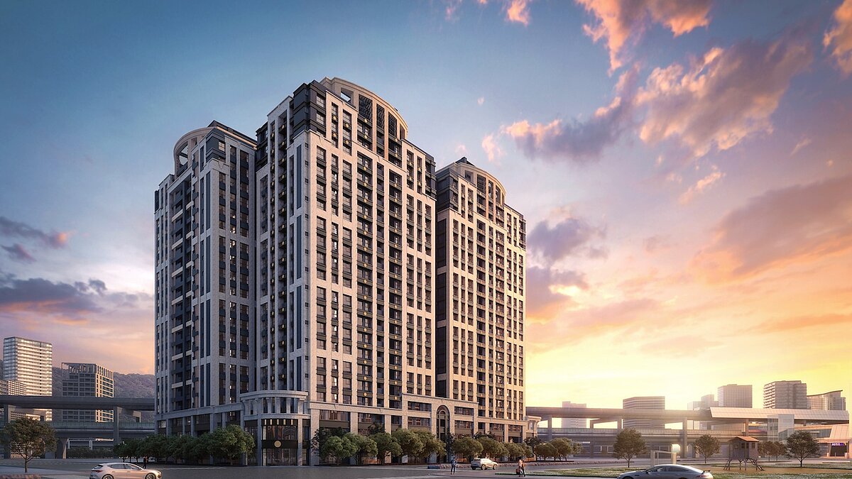 塭仔圳重劃區現在能買嗎?顏炳立解盤「只有這問題」 塭仔圳重劃區指標案「百達莊園」距離機場捷運A5泰山站僅400公尺,地段位置佳。圖/業者提供