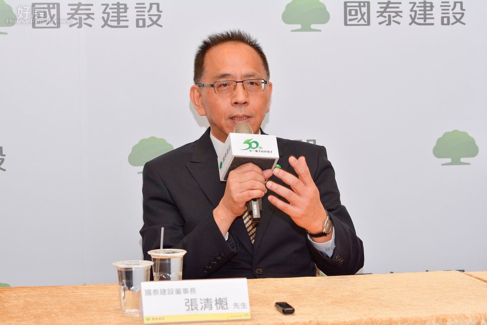 國泰建設舉辦50週年慶,國泰建設董事長張清櫆。(好房網News記者 陳韋帆/攝影)