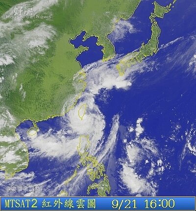 鳳凰颱風衛星雲圖