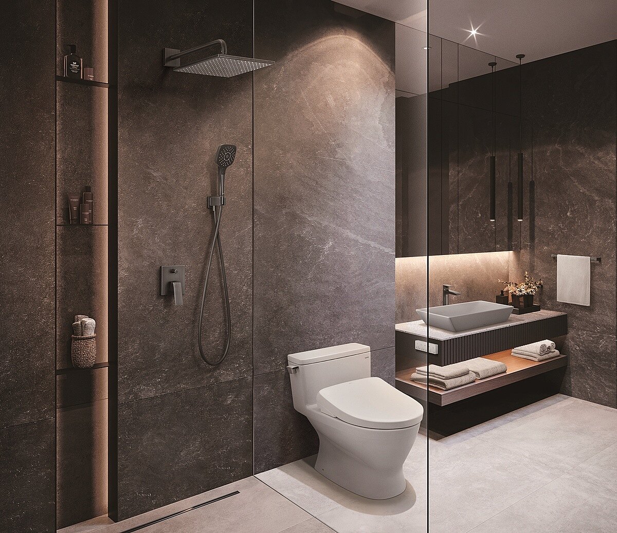 好的生活品質,往往從一間舒適的衛浴開始。圖/TOTO提供