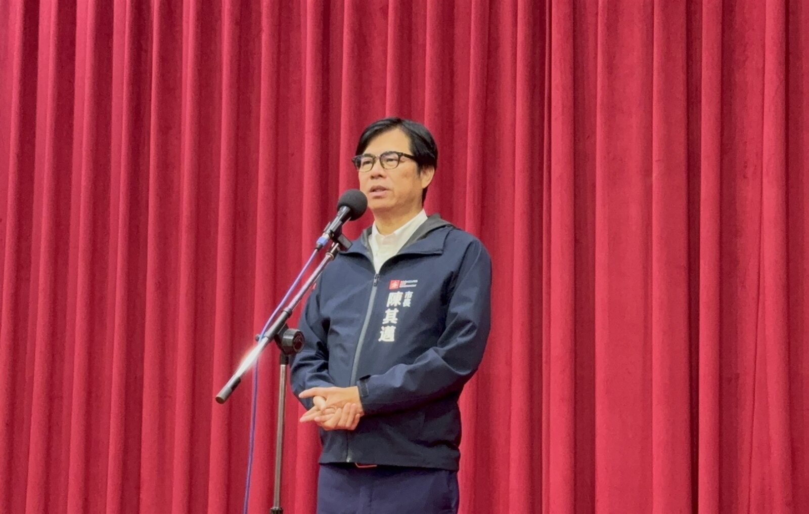 陳其邁表示，演唱會經濟帶動城市行銷相當成功，下個月也將在世運主場館舉辦韓國AAA頒獎典禮，勢必另一波人潮，明年度世運主場館也已全數預約完。記者宋原彰／攝影 