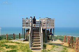 原本海防碉堡，現在被改為觀景台。