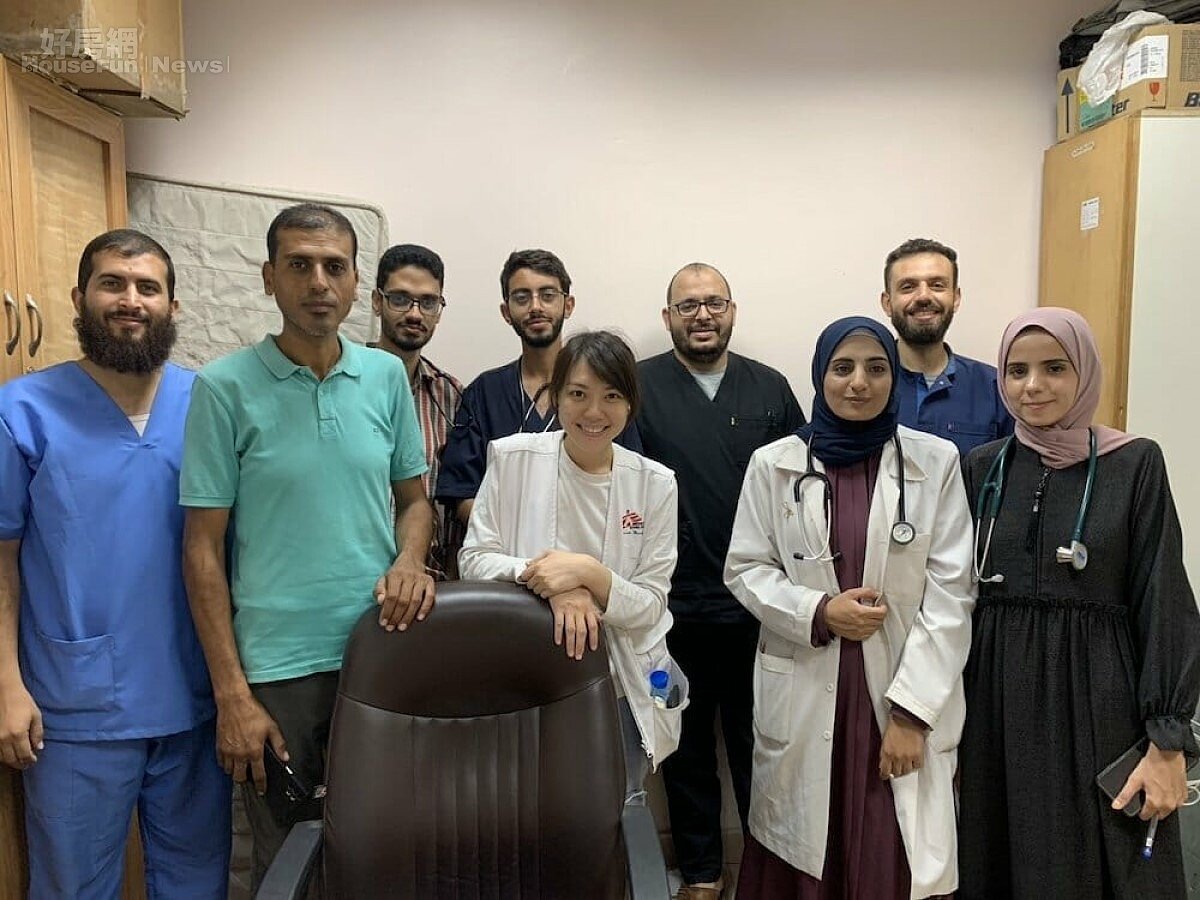 ▼台灣急診科醫師郭郁欣2025年8月至9月參與無國界醫生任務，赴加薩阿克薩醫院服務（照片提供／無國界醫生）