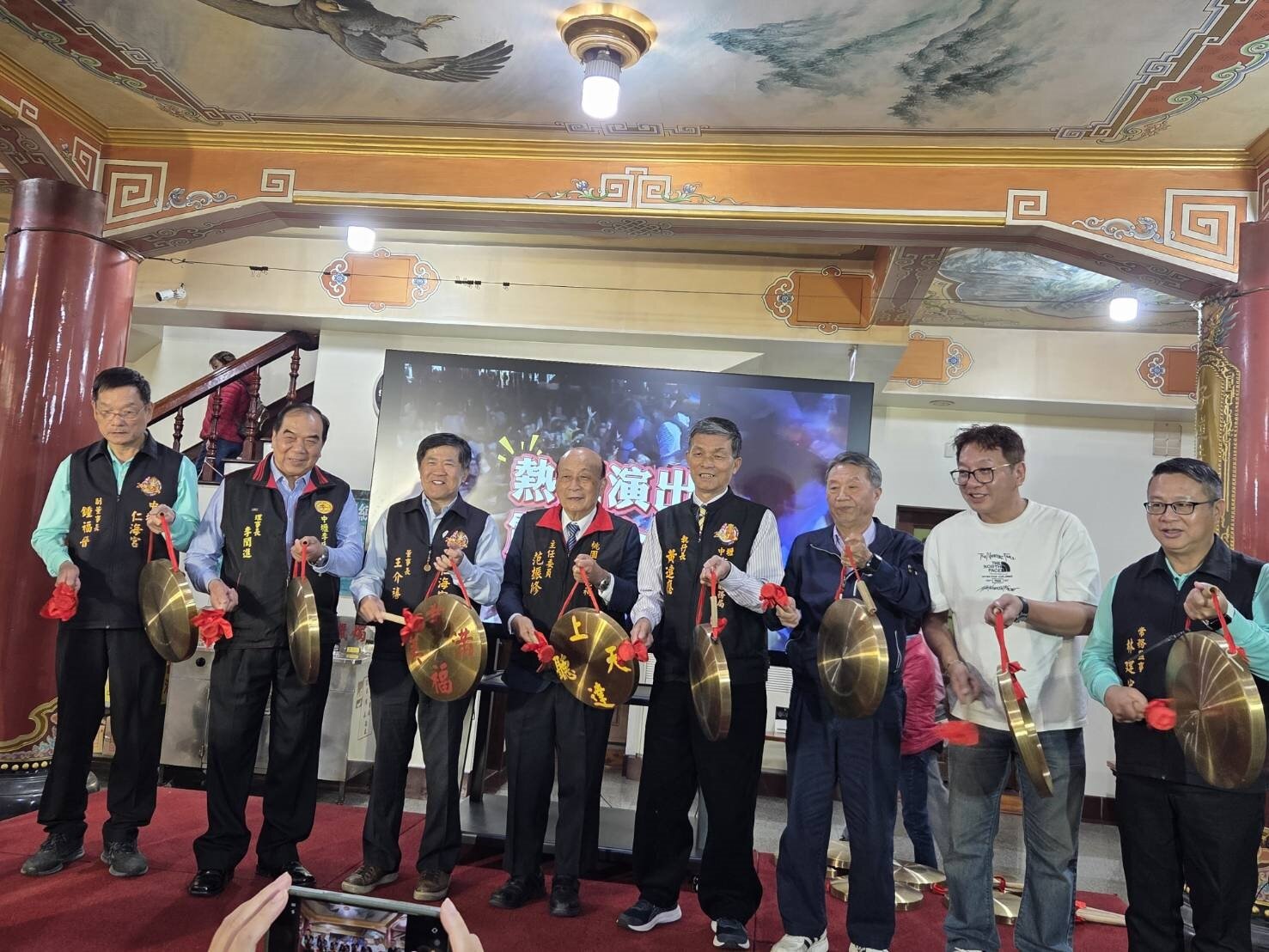 中壢仁海宮200周年五朝福醮慶典推動「清心食素・與媽祖同行」開鑼。圖:曾增勳攝