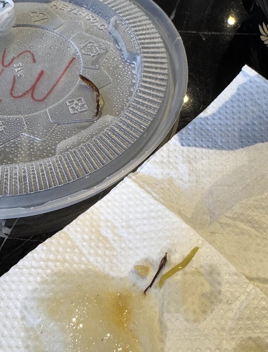 台南有民眾近期到東區一處麵食館外帶用餐,孰料卻吃到2隻完整蟑螂腳,讓民眾直呼「超噁的」,同時在社團上公布店家菜單及蟑螂腳照片,希望讓大家「避雷」。圖/網友half__july提供