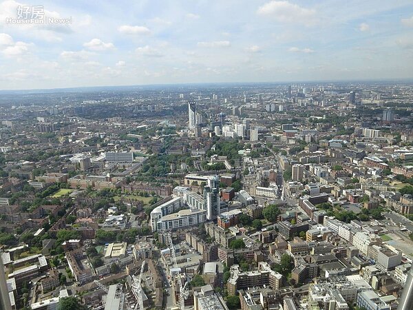 英國倫敦碎片大樓(The Shard)俯拍(Lin Tsai Chieh提供)