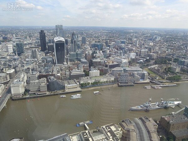 英國倫敦碎片大樓(The Shard)俯拍(Lin Tsai Chieh提供)