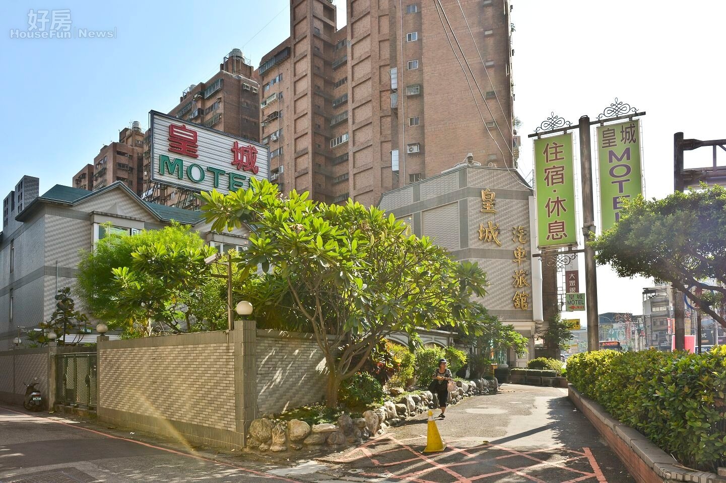 捷運萬大線華中橋站站體預定地,目前為皇城汽車旅館。(好房網News記者 陳韋帆/攝影)