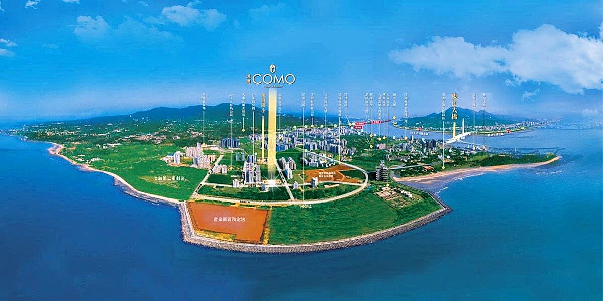 新北市年薪百萬內的40歲以下青年青睞的前十大購屋熱區，淡水區最受歡迎。圖／鴻灃COMO提供
