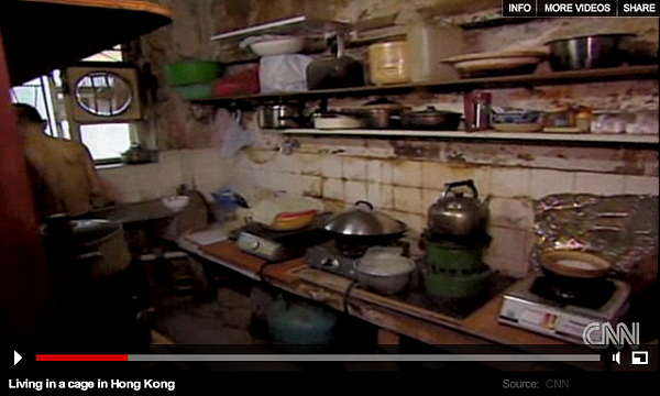 香港 籠屋(翻攝自CNN)