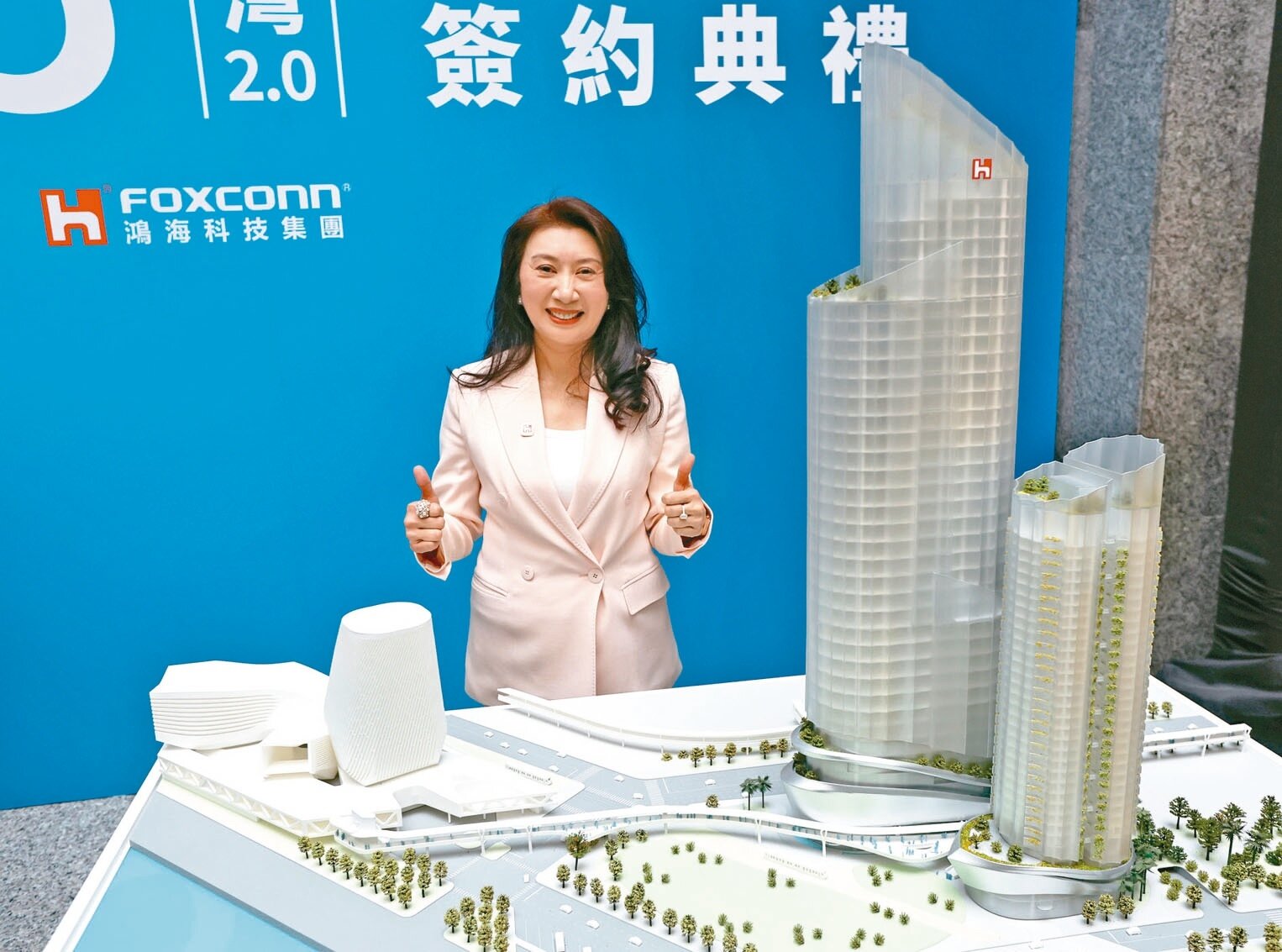 鴻海集團輪值執行長楊秋瑾。記者劉學聖/攝影