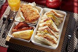 民宿所附的早餐，豐富度鐵定讓起床後的所有人，享受那種一個「家」的感覺。