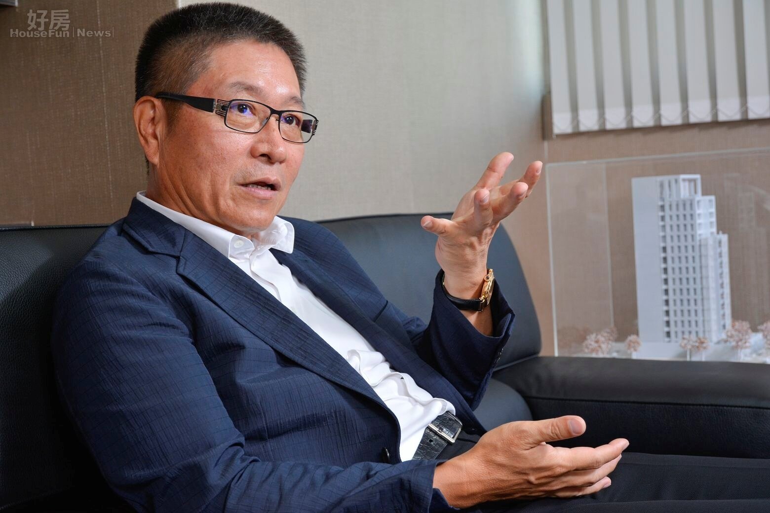 嘉磐建設董事長暨台中市不動產開發商業同業公會理事長魏嘉銘。(好房網News記者 陳韋帆/攝影)