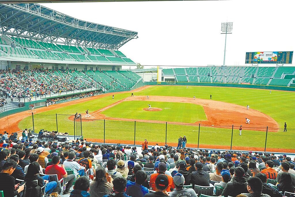 亞太成棒主球場待職棒聯盟會勘確認符合要求後,測試賽最快明年1月中舉行。圖/台南市體育局提供