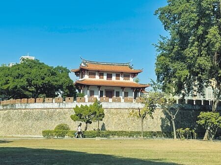 國定古蹟台灣府城大南門11月底啟動修復工程,預計民國117年1月修復完工。(曹婷婷攝)