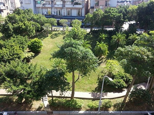 9.窗外是綠地公園，看起來心曠神怡。
