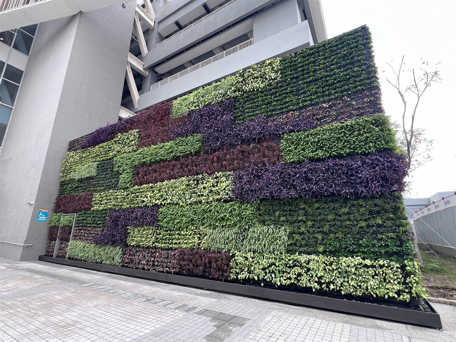 北市府以南港機廠1區社宅帶頭示範執行立體綠化。記者林佳彣／攝影 