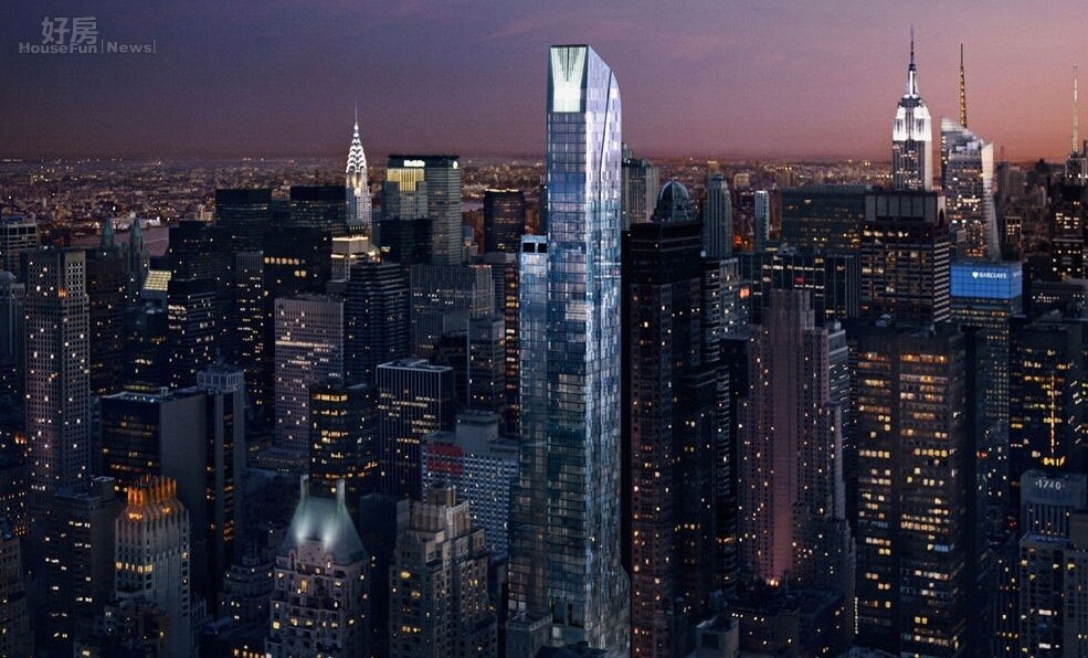 曼哈頓57街未來將出現一棟全紐約最高的大樓。（翻攝自One57官方網站）