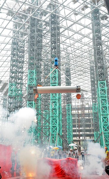 遠雄大巨蛋上樑儀式。(好房網News記者 陳韋帆/攝影)