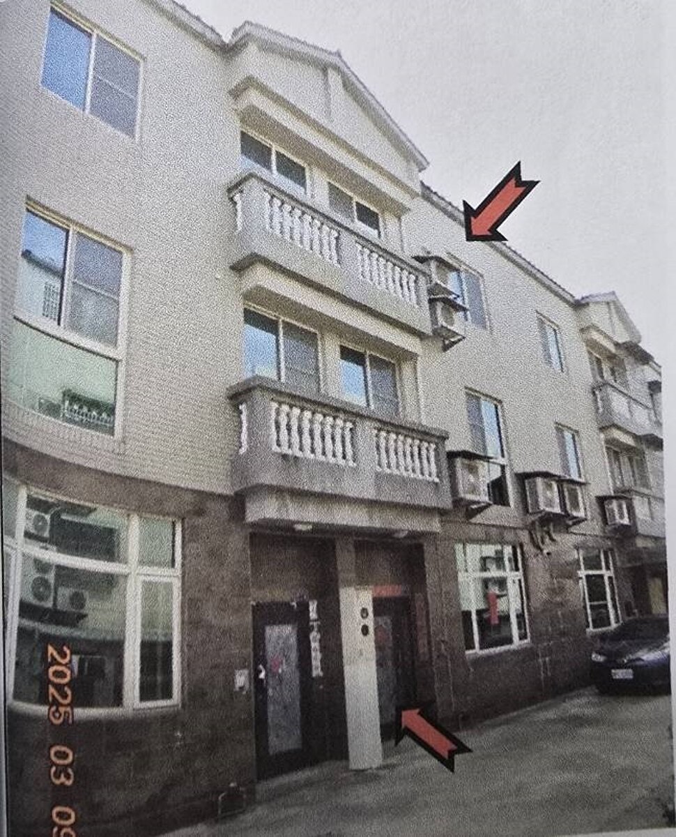 金門縣金城鎮環島西路一段的三樓透天厝。圖／台北分署提供