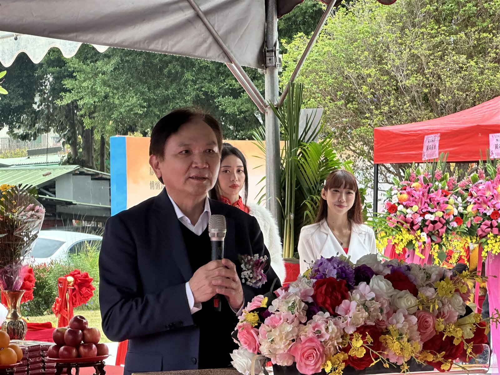 聖得福建設士林都更案「豐萃」動土,執行長洪正雄對產品有信心,強調若地主不滿意,他都會修正。記者藍鈞達 /攝影