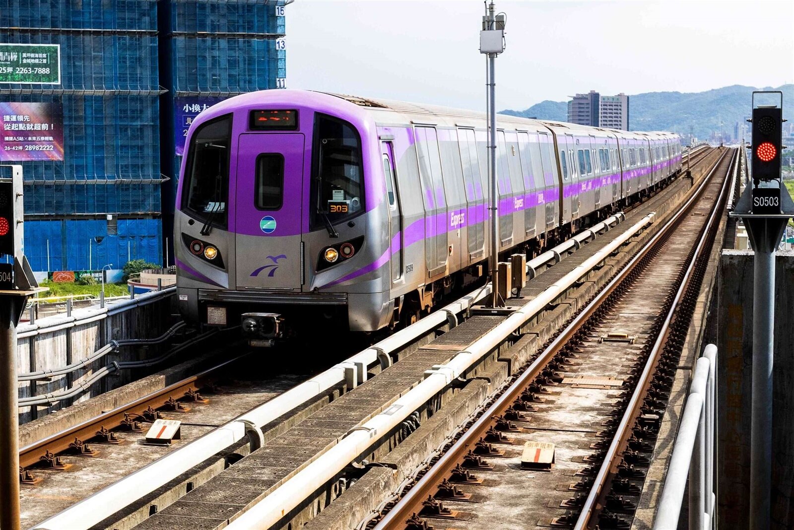 桃捷今日0時04分全線完成巡檢，軌道、號誌、供電等系統確認無異常狀況。圖：桃捷提供