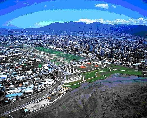 二重疏洪道兩側附近地區市地重劃區。(截取自新北市地政局)