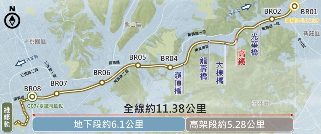 棕線是龜山通勤族期待已久的核心軌道建設。圖：資料照