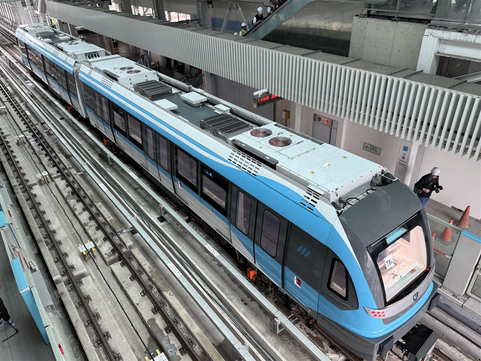 捷運三鶯線仍在測試中。記者葉德正/攝影