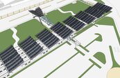 推動低碳示範島　馬公機場太陽光電工程上樑