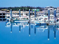 台中梧棲觀光漁港。