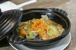 干貝西滷白菜。