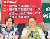 堅持台鐵地下化　鄭文燦不惜拒編百億預算