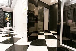 一個家是否合乎合宜宅的設計，最快的方法確認走道有沒有阻礙。以這個設計案而言，老人家或身障者可以毫無障礙的到處穿梭，甚至輪椅也是暢行無阻。