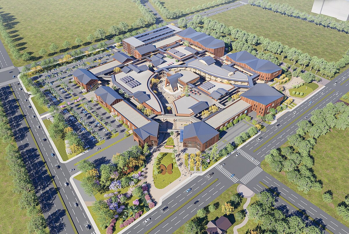 GLORIA OUTLETS華泰名品城於高鐵嘉義站前規劃的「高速鐵路嘉義車站特定區產業專用區開發經營案」,8日舉行新建工程開工動土典禮。圖/華泰名品城提供