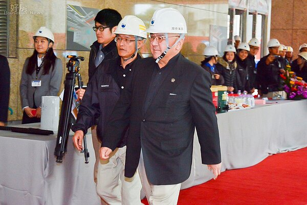 潤泰建設尹衍樑出席興隆公營住宅記者會。（好房網News記者 陳韋帆／攝影）