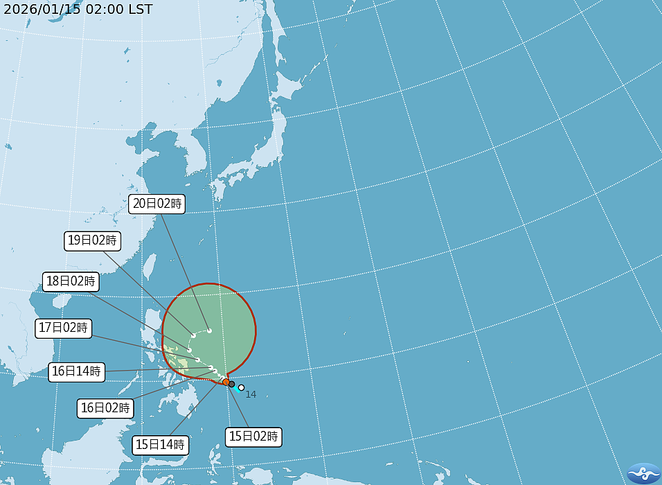 今年首颱「洛鞍」最快今生成。圖／氣象署