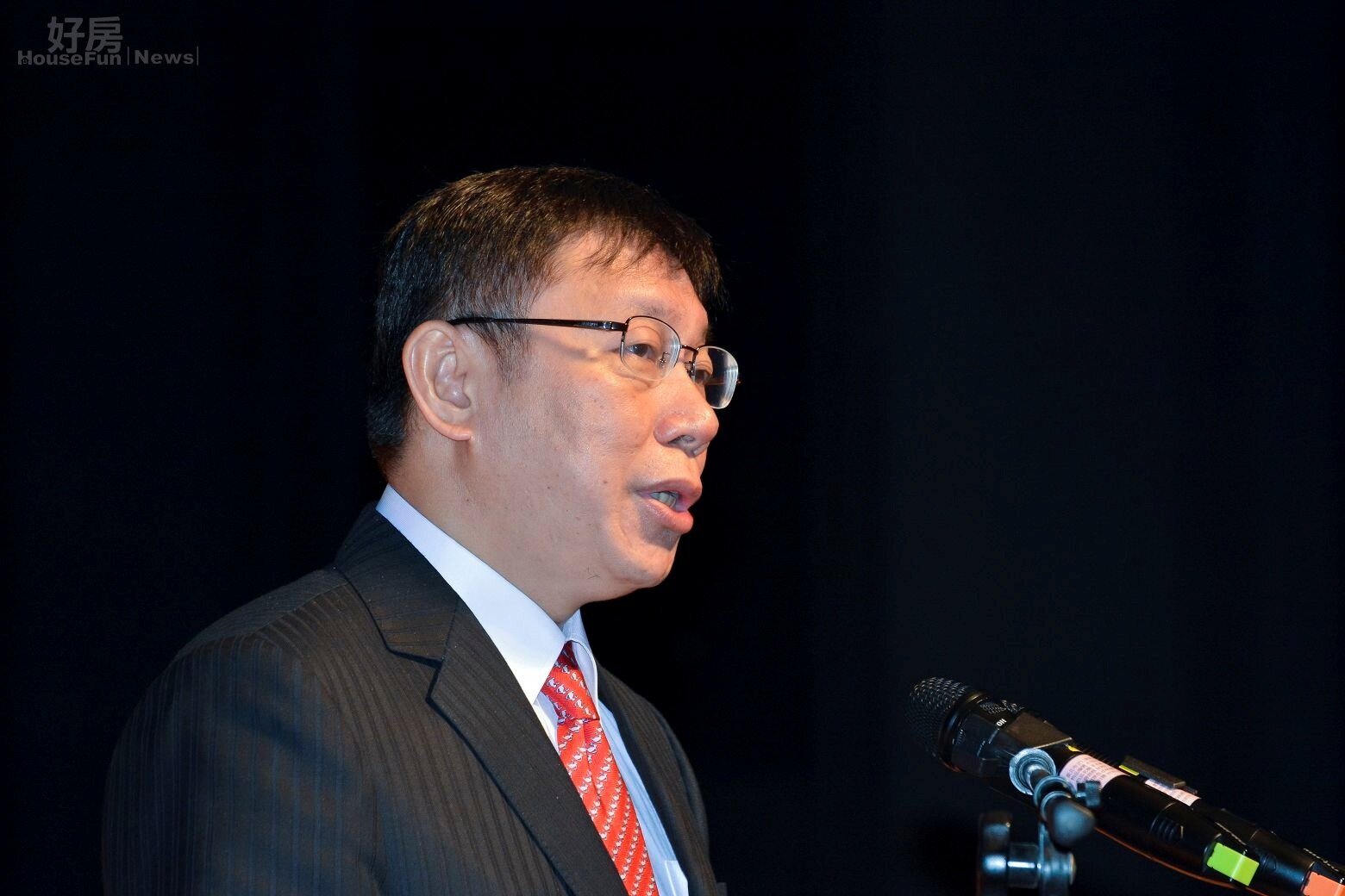 台北市長柯文哲上任致詞。(好房網News記者 陳韋帆/攝影)