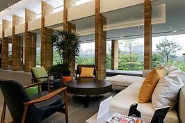 如同家裡客廳的陳設，讓看屋族更輕鬆自在。