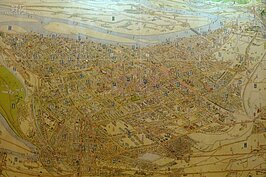 台北日治時代地名圖。