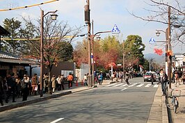 嵐山大街一景。