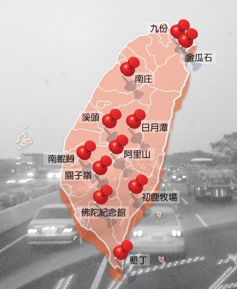 春節出遊最會塞車地點(圖表)