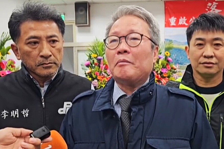 行政院政委陳金德談到大南澳公地放領推動過程的艱辛，一度哽咽，他說這是「遲來的正義」，土地是農民該得的，無需卑微地感謝政府。記者戴永華／攝影 