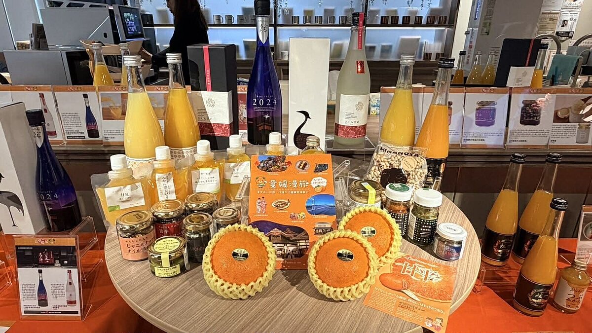 「最愛媛展」各會場將販售多款愛媛縣嚴選特色食品與飲品。