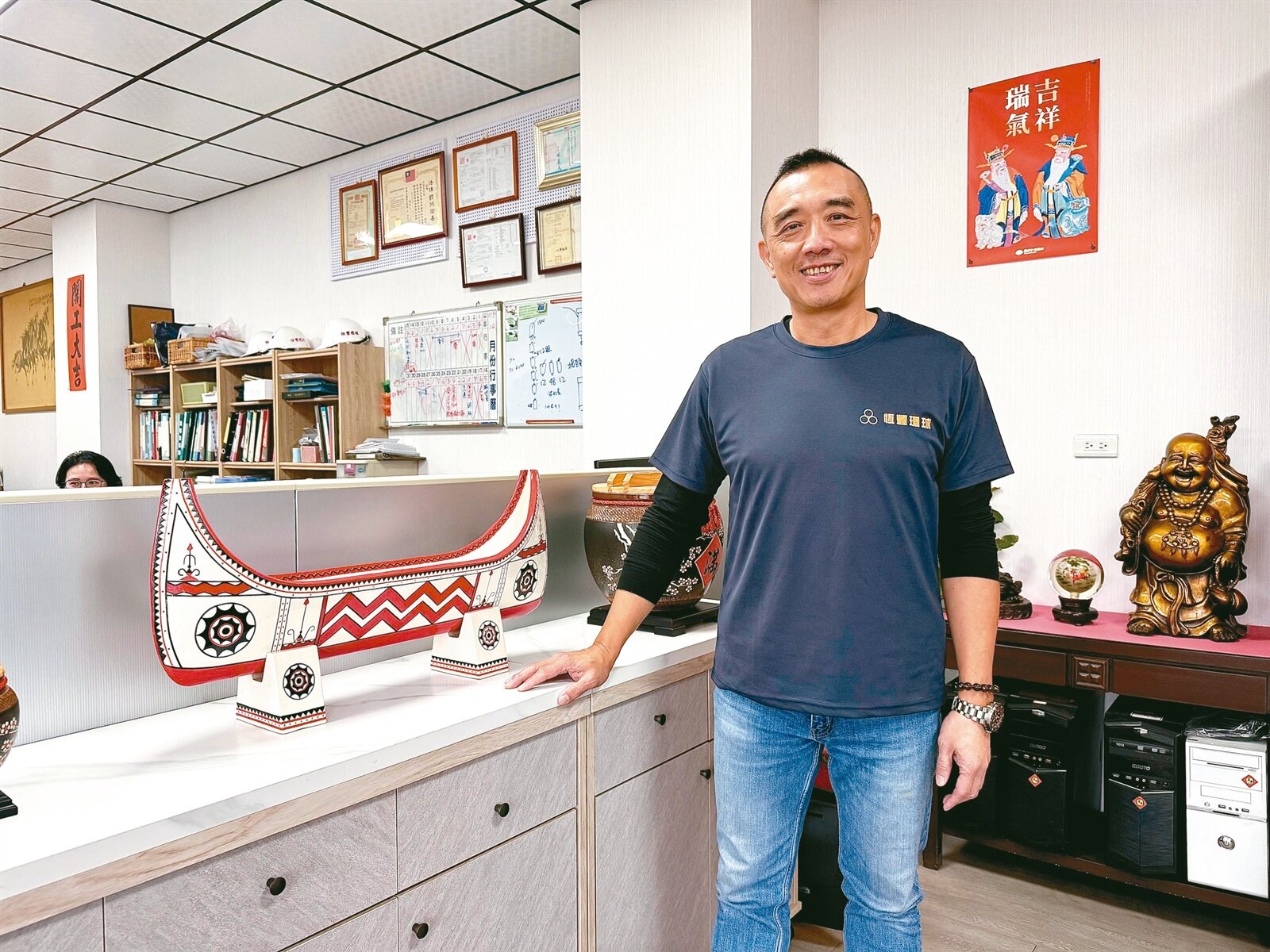 恆豐環球股份有限公司的董事長黃今,是將公司推向行業頂端的推手。記者張策/攝影