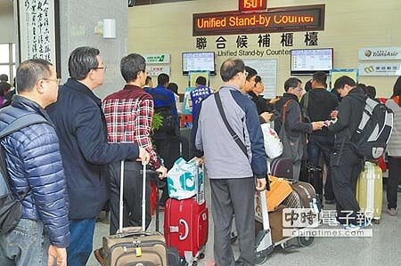 霧鎖金門金門昨濃霧打亂航班,尚義機場候補旅客逾600多人(上圖,李金生攝)。國防部今起派空軍C-130H型運輸機協助春運(下圖,本報資料照片)。